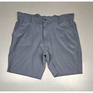 Footjoy FJ Golf Shorts Mens 38. Grey Flat Front Polyester‎ Blend Chino Casual.